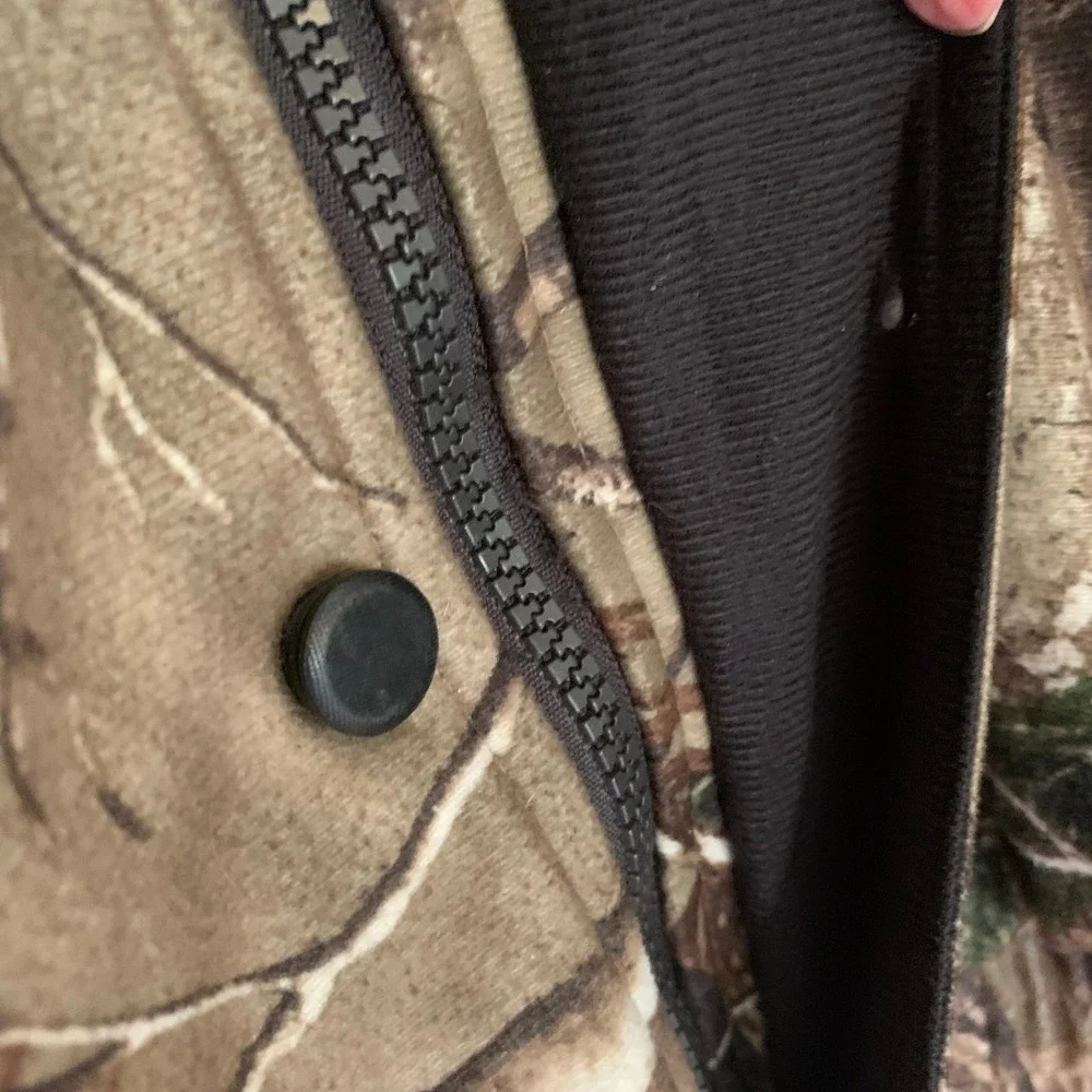 Field &‎ Stream Boys Medium Camo Jacket Hooded Realtree Quilted Hunting